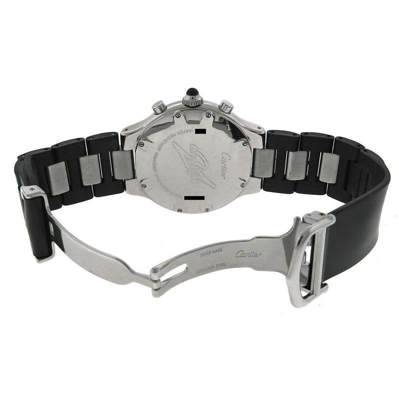 cartier mens watch rubber band
