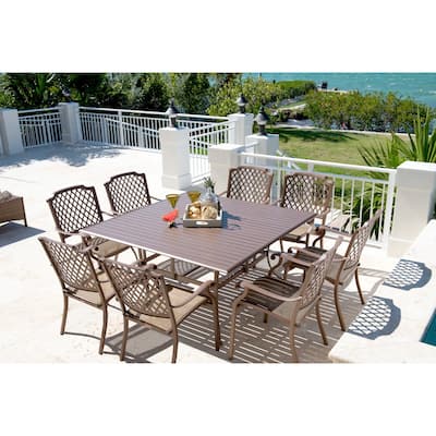 Panama Jack Island Breeze 9-piece Slatted Dining Group