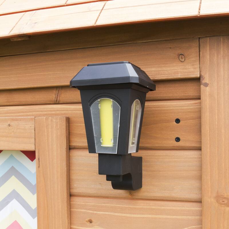 Backyard Discovery Aspen Cedar Wooden Playhouse with Play Kitchen
