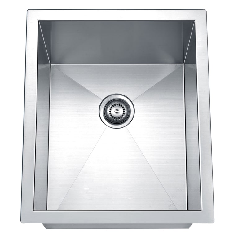 Dawn Undermount Polished Stainless Steel Square Single Bowl Bar Sink Dawn Undermount Polished Stainless Steel Square Single Bowl Bar Sink