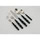 preview thumbnail 1 of 0, Ginkgo International Lyon 20-piece Stainless Steel Flatware Place Setting, Service for 4 Ebony