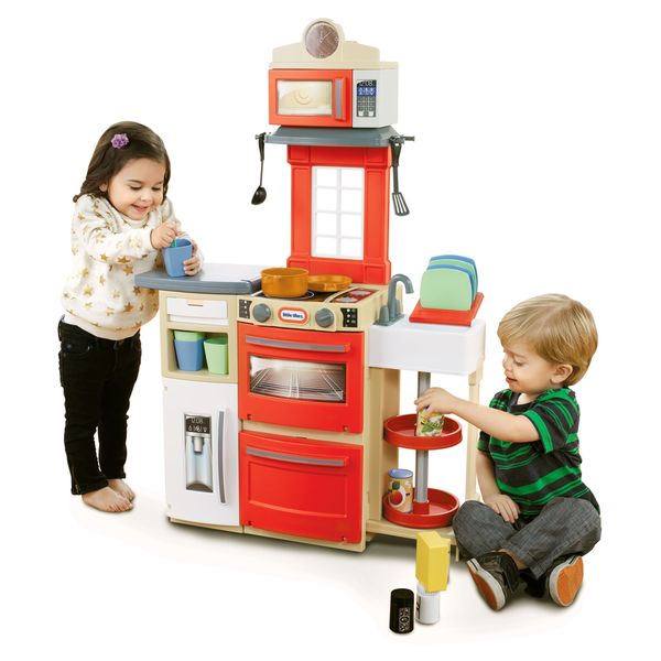 little tikes red and white kitchen
