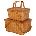 Rectangle Handwoven Woodchip Basket