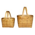 Oval Woodchip Shopping Baskets (Set of 2)