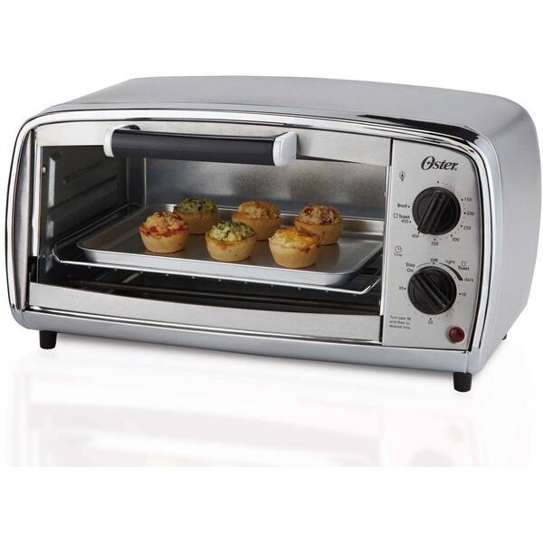 Shop Oster Stainless Steel 4 Slice Toaster Oven Free Shipping On