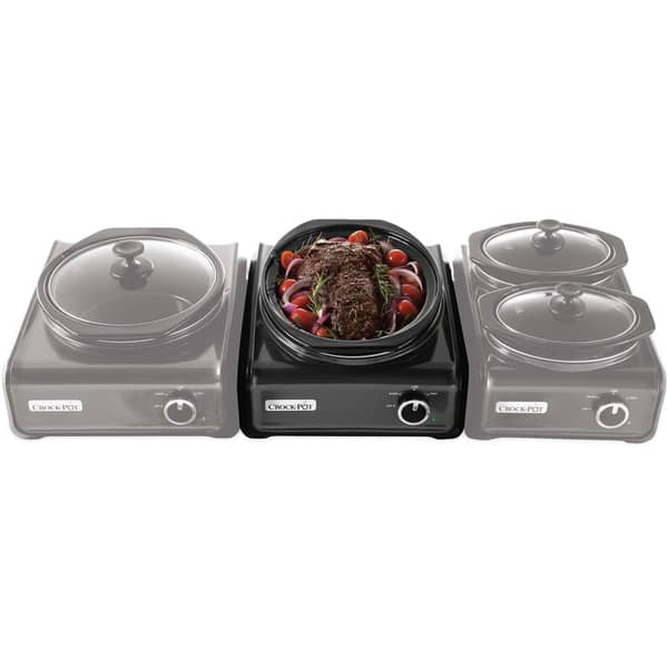 4.5 QT Electric Small Slow Cookers Portable Crock Pot 1.5 Quart Triple -  Bed Bath & Beyond - 39595151