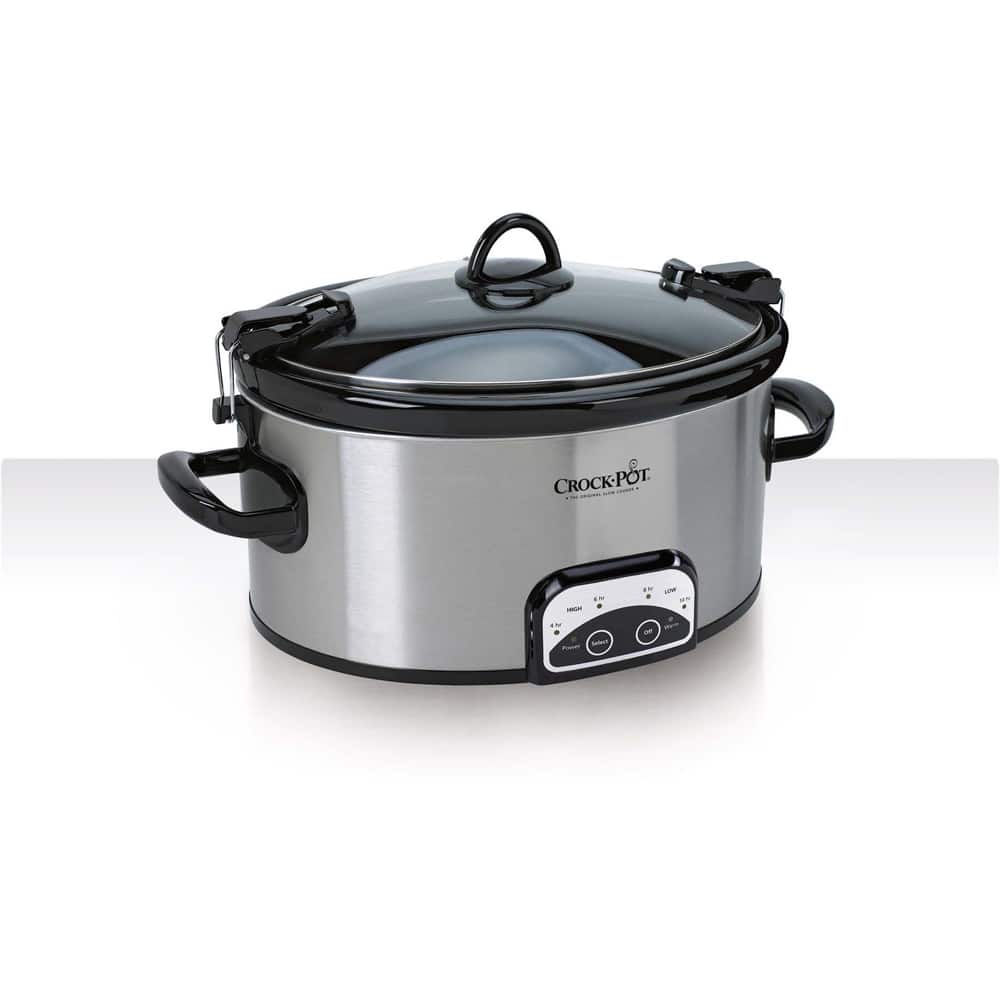 Crock Pot Stoneware 6-quart Programmable Slow Cooker with Locking lid