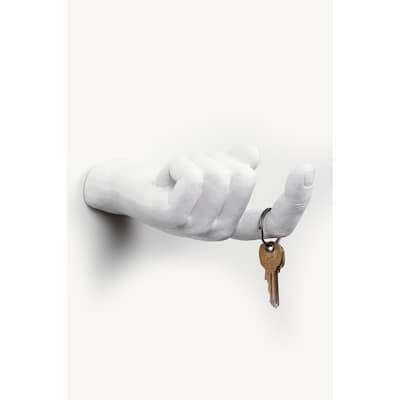 Interior Illusions Plus White Come Here Wall Mount - 7.5" long