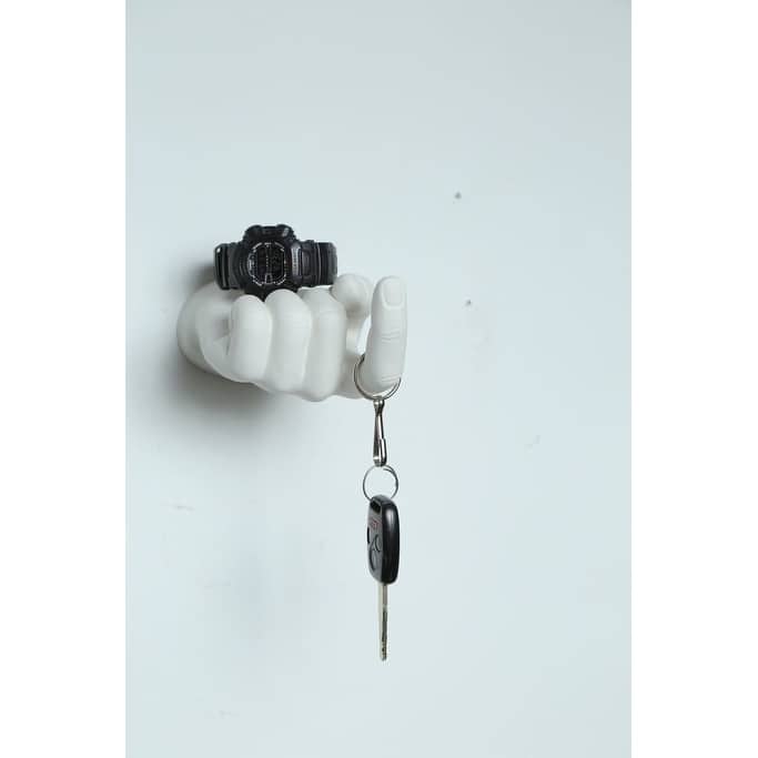 Interior Illusions Plus White Come Here Wall Mount - 7.5" long