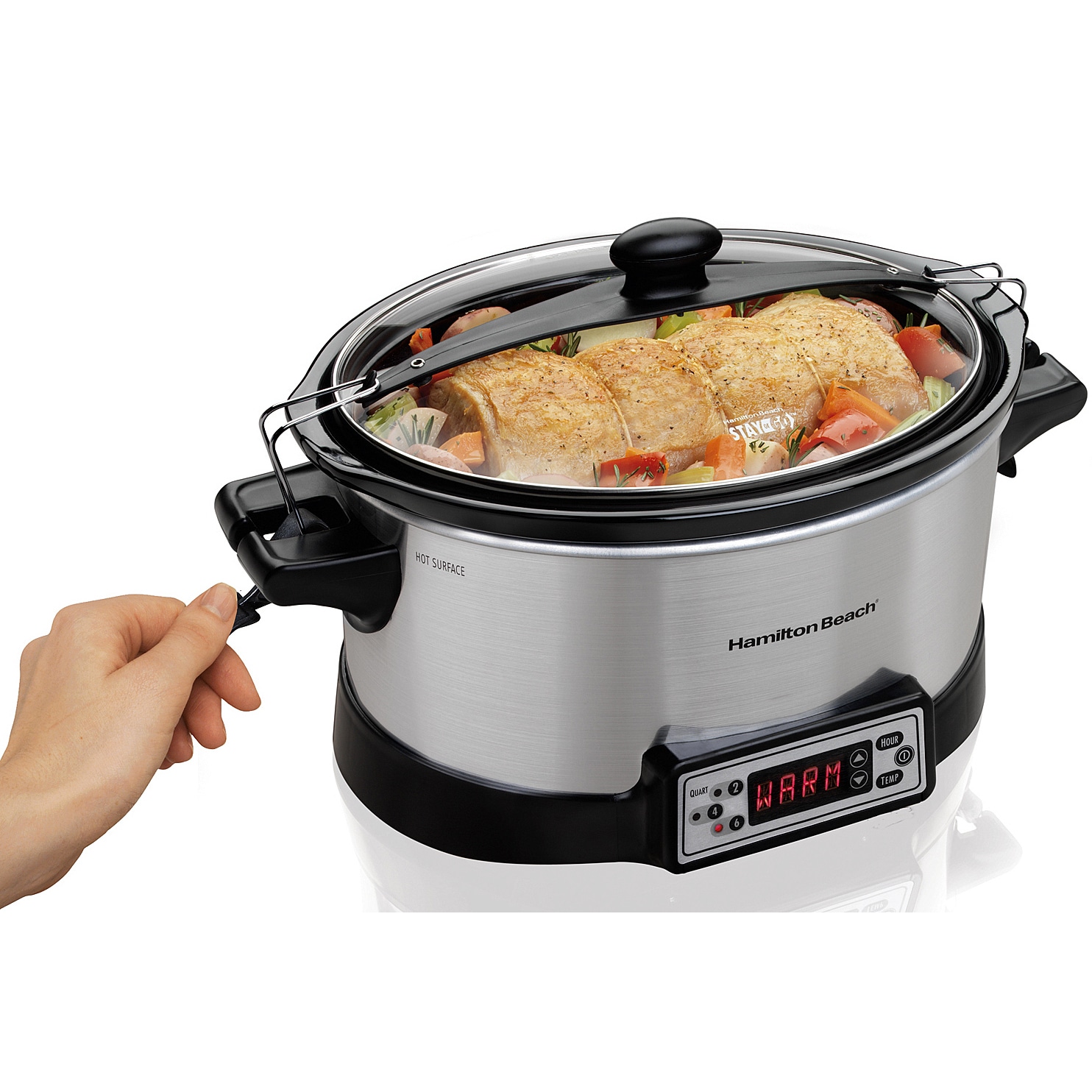 Hamilton Beach White Stay or Go 6 Quart Slowcooker - Bed Bath