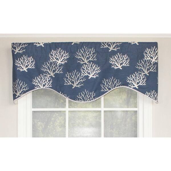 Shop Rlf Home Sea Coral Cornice 50 Window Valance Free Shipping