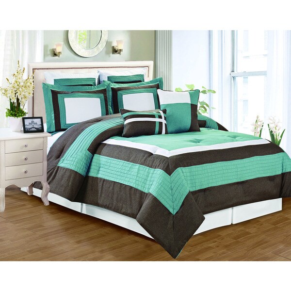 Landon Chambray 8-piece Comforter Set