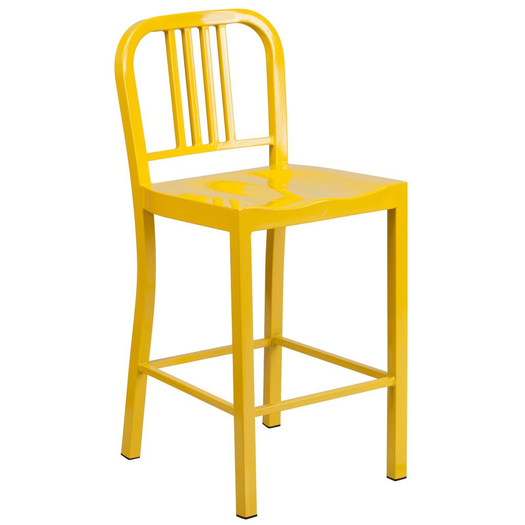 Metal Bar Stool - N/A