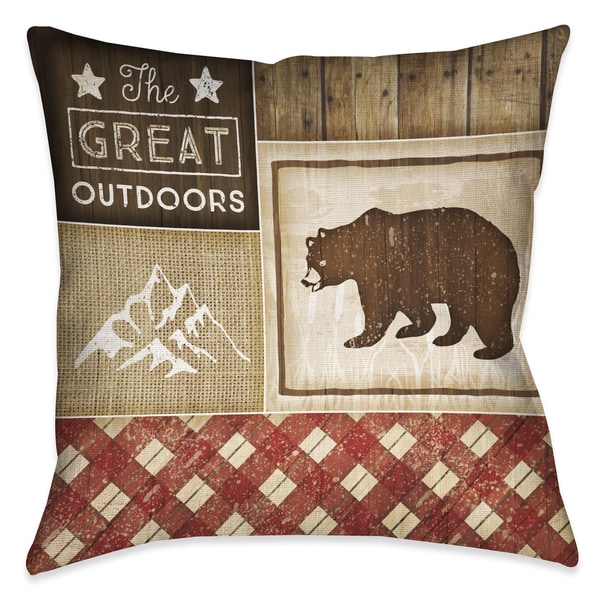 Shop Laural Home Rustic Cabin III Decorative 18inch Throw Pillow