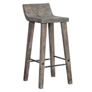 slide 1 of 1, The Gray Barn Gold Creek Natural Distressed Wood Counter Stool