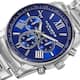 Option silver-tone / blue dial