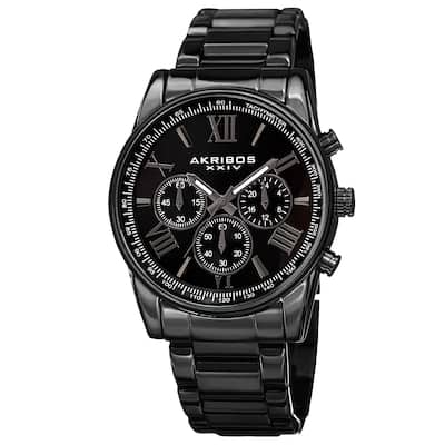 Akribos XXIV Men's Multifunction Tachymeter Stainless Steel Bracelet Watch
