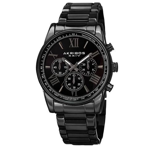 Akribos XXIV Men's Multifunction Tachymeter Stainless Steel Bracelet Watch