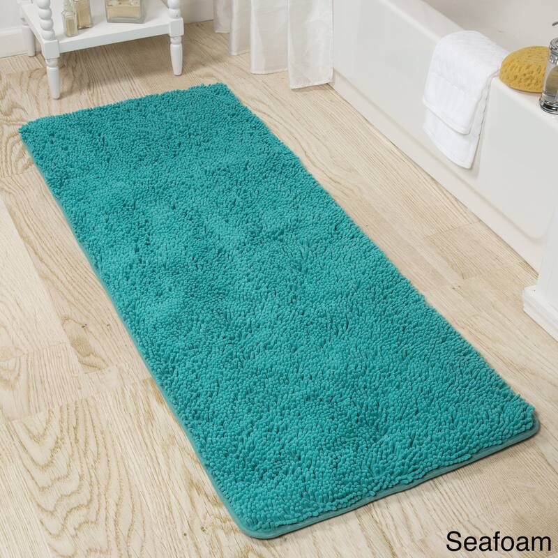 58x24-Inch Bathroom Runner with Non-Slip Backing - Absorbent High-Pile Chenille Memory Foam Bathroom Rug by Windsor Home