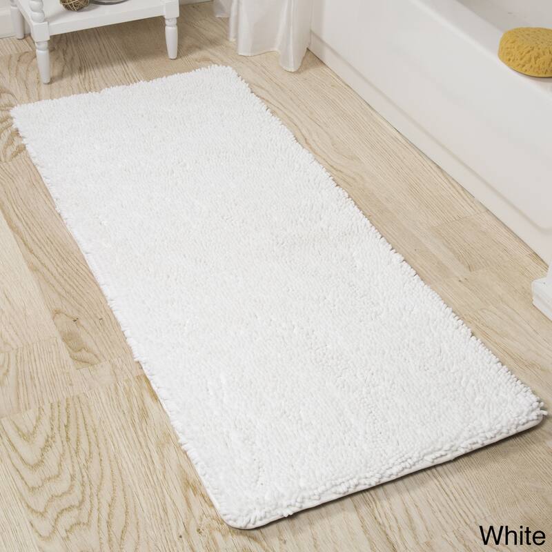 58x24-Inch Bathroom Runner with Non-Slip Backing - Absorbent High-Pile Chenille Memory Foam Bathroom Rug by Windsor Home