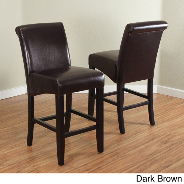 dark brown counter height chairs