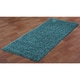 preview thumbnail 11 of 16, Blue Shagadelic Chenille Twist Rug