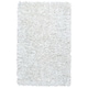 White Shimmer Shag Rug - Overstock - 10708038