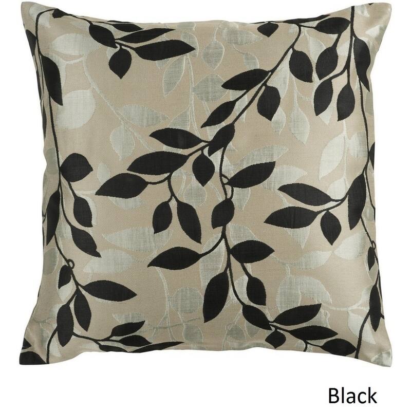Artistic Weavers Decorative Skegness 18-inch Leaves Poly or Feather Down Filled Pillow