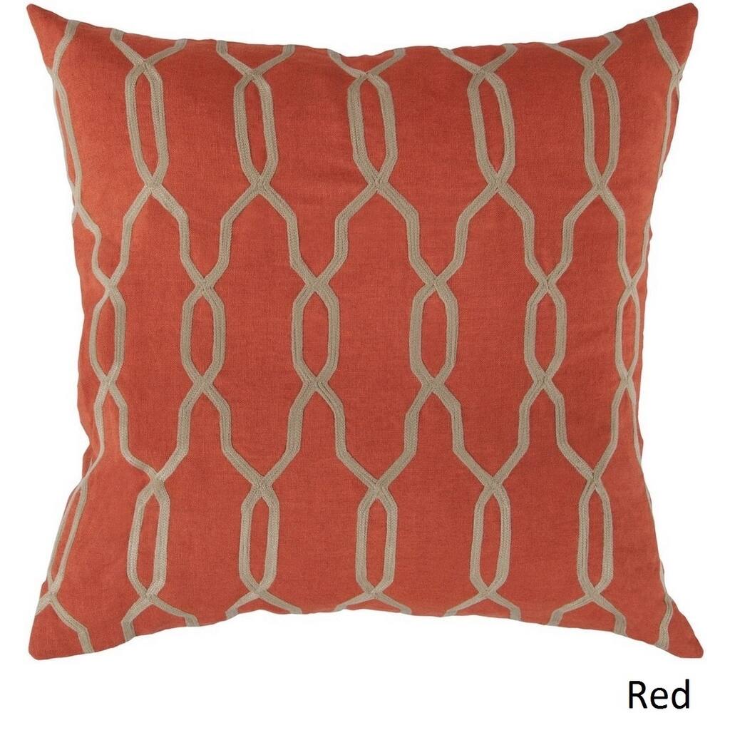 Decorative Rochford 18-inch Trellis Poly or Down Filled Pillow