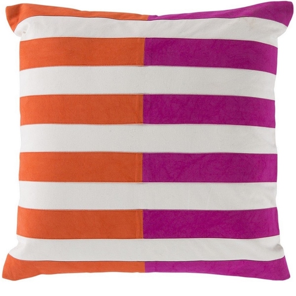 Decorative Petworth 18-inch Check Poly or Feather Down Filled Pillow