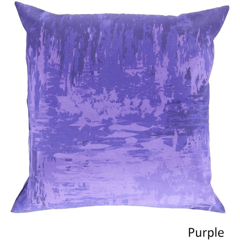 Decorative Southsea 20-inch Abstract Poly or Feather Down Filled Pillow - Down - Light purple