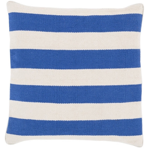 Decorative Redditch 20-inch Stripe Poly or Feather Down Filled Pillow
