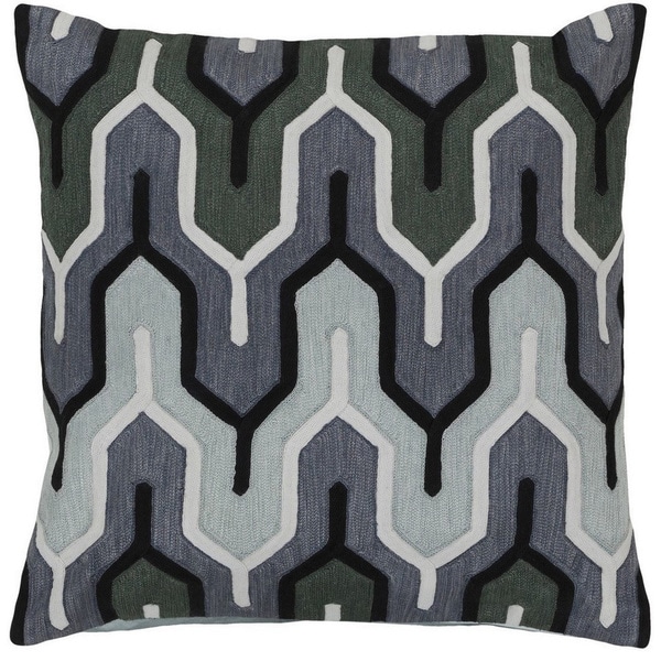 Decorative Peterlee 20-inch Geometric Poly or Feather Down Filled Pillow