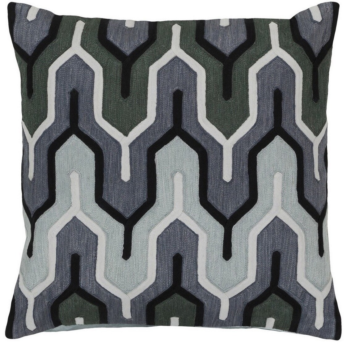 Decorative Peterlee 20-inch Geometric Poly or Feather Down Filled Pillow
