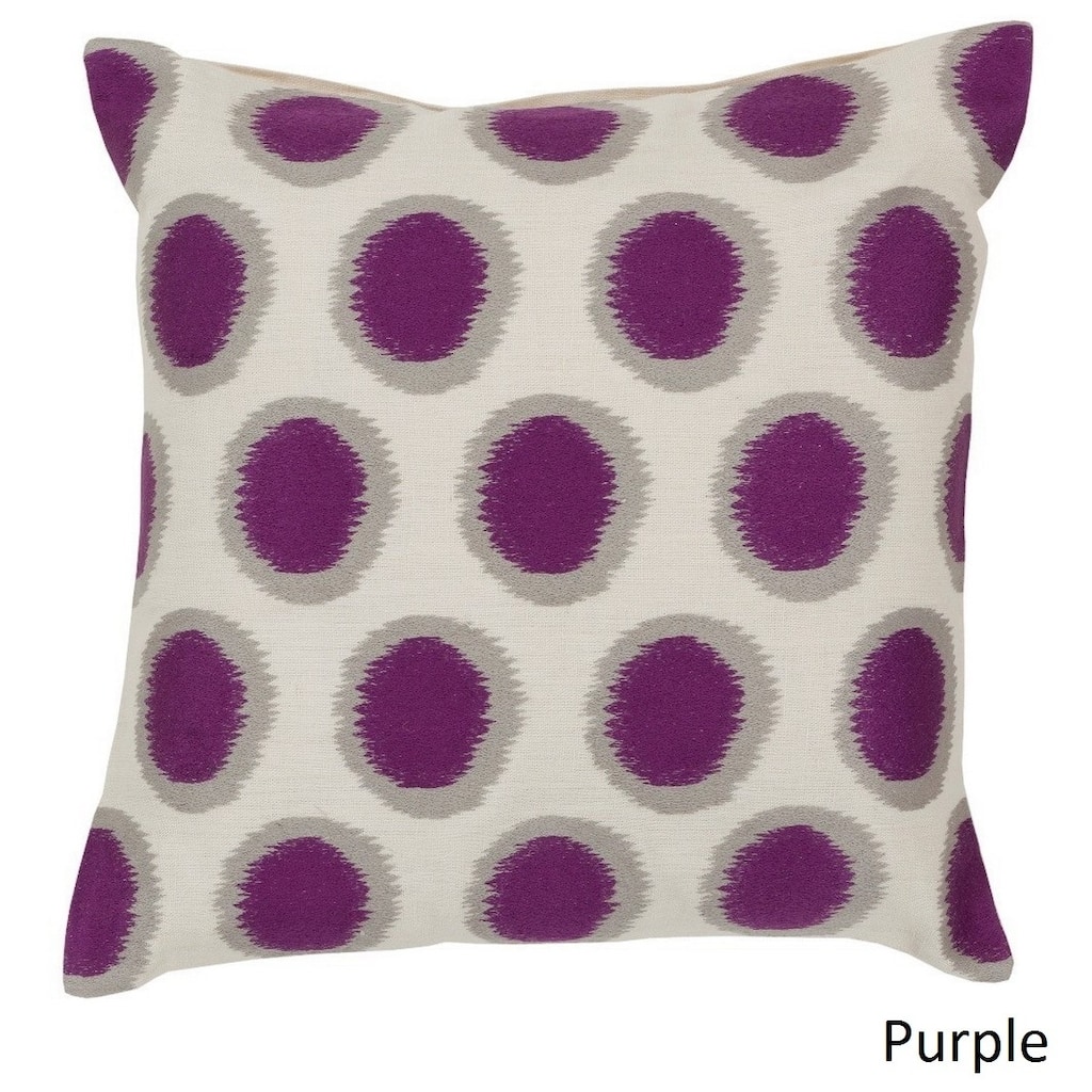 Decorative Balin 20-inch Poly or Feather Down Filled Pillow