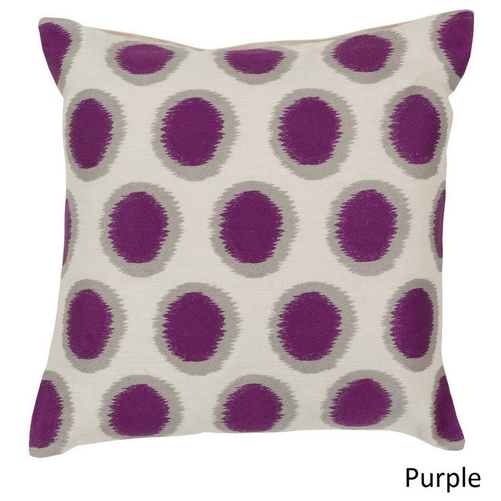 Decorative Balin 20-inch Poly or Feather Down Filled Pillow