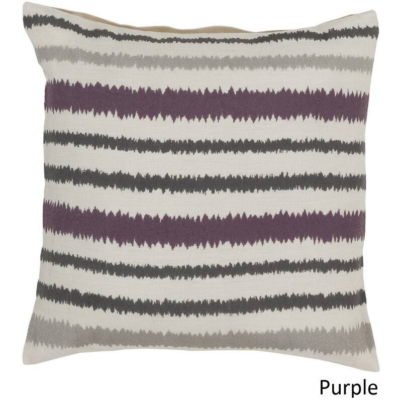 Decorative Pershore 20-inch Striped Ikat Pillow Cover