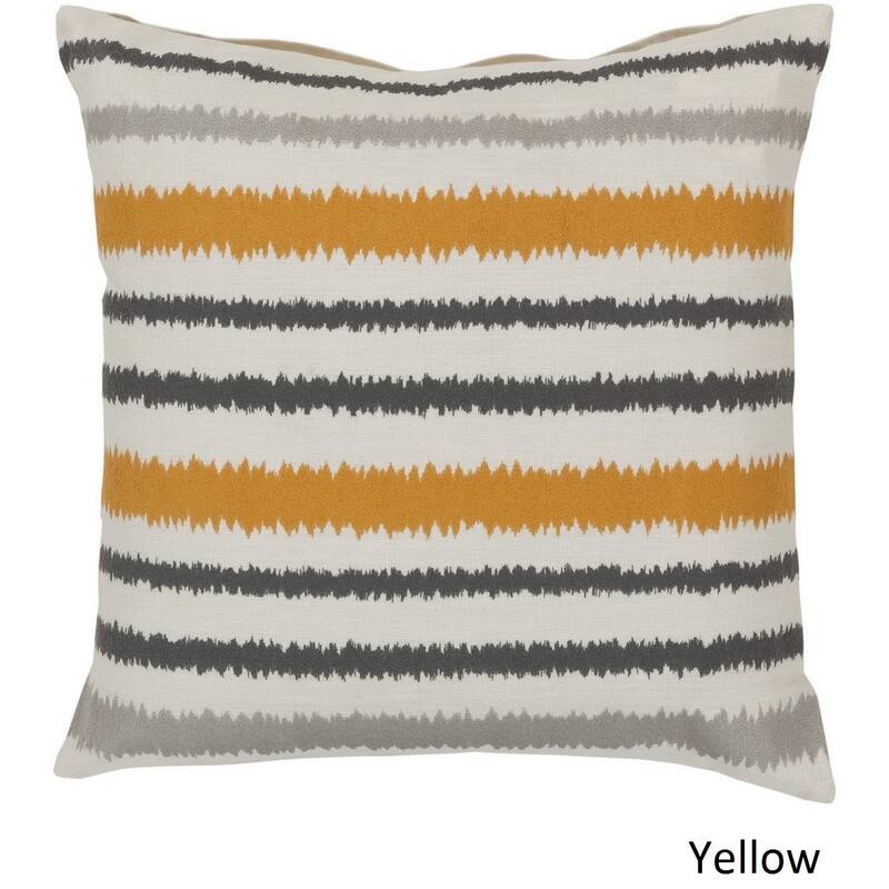 Decorative Pershore 20-inch Striped Ikat Pillow Cover