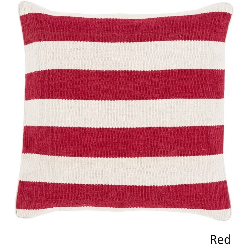 Decorative Redditch 18-inch Stripe Pillow Cover