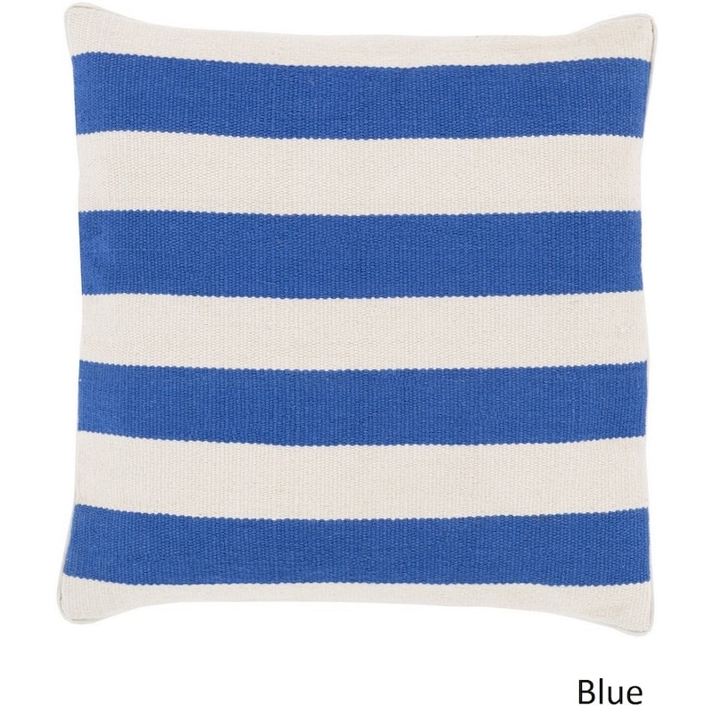 Decorative Redditch 18-inch Stripe Pillow Cover