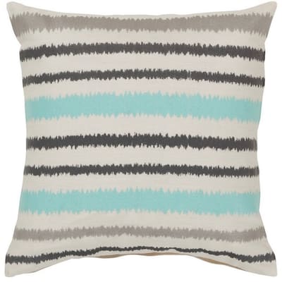 Decorative Pershore 18-inch Striped Ikat Pillow Cover