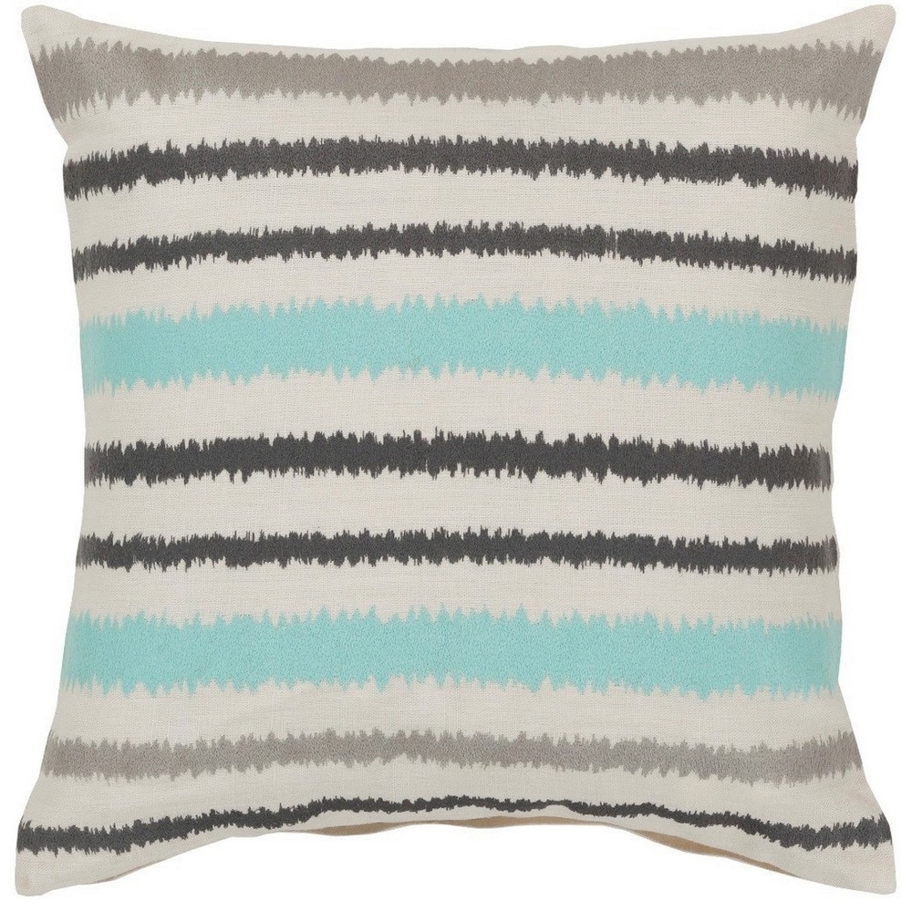 Decorative Pershore 18-inch Striped Ikat Pillow Cover