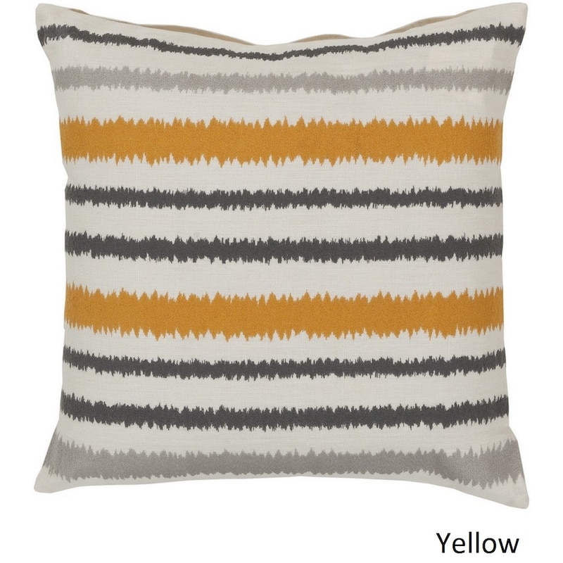 Decorative Pershore 18-inch Striped Ikat Pillow Cover