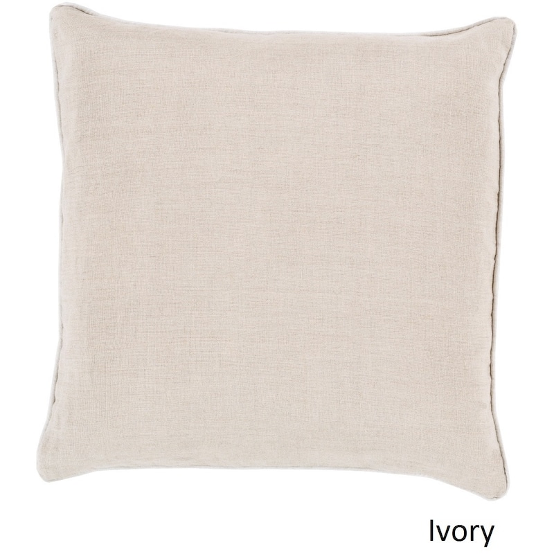 Decorative Kirwan 20-inch Pillow Cover - Ivory