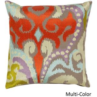 Orange Pillow Covers Throw Pillows Online At Decorative Penzance 18 Inch Flourish Ikat Pillow Cover