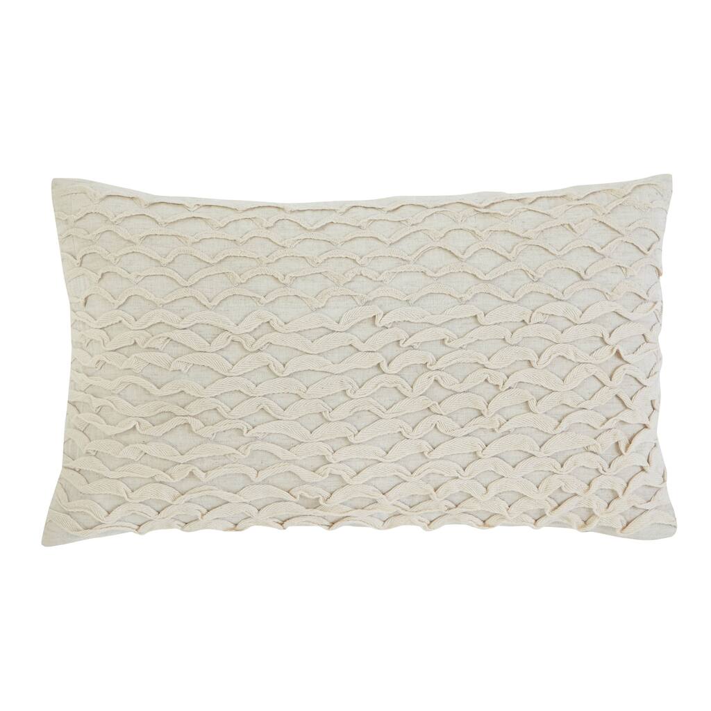 Signature Design by Ashley Stitched Beige Throw Pillow