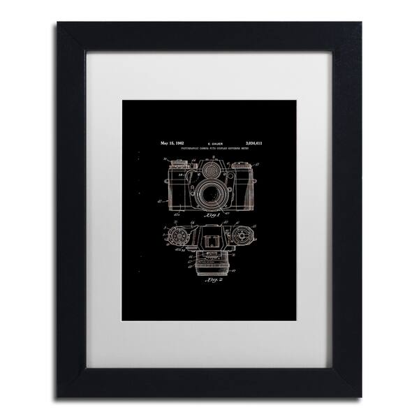 Claire Doherty 'Photographic Camera Patent 1962 Black' White Matte ...
