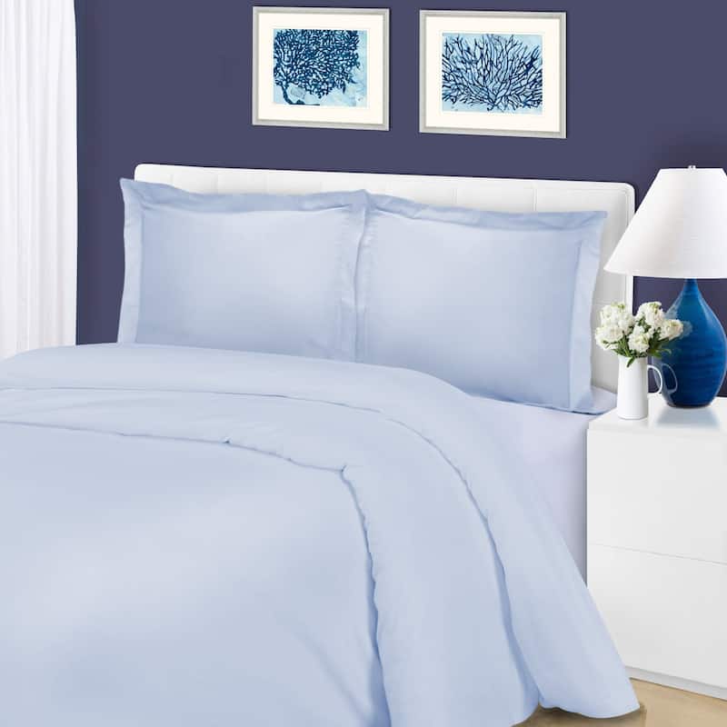 Superior Wrinkle Resistant Cotton Blend Duvet Cover Set