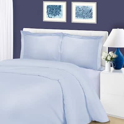 Superior Wrinkle Resistant Cotton Blend Duvet Cover Set