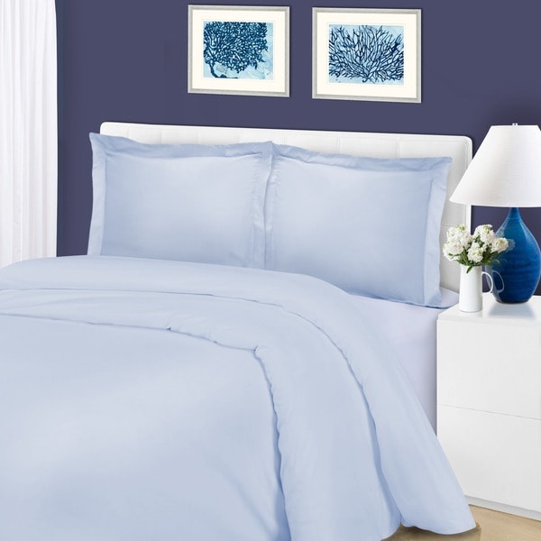 Superior 1200 Thread Count Wrinkle Resistant Cotton Blend Duvet Cover Set